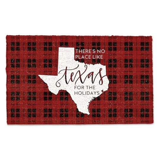 There's No Place Like Texas for the Holidays Doormat